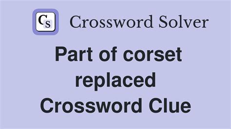 replaced crossword clue